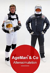 Titelbild Produktkatalog Alterssimulationsanzug AgeMan